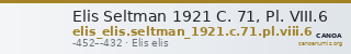 Elis Seltman 1921 C. 71, Pl. VIII.6 — CANOA
