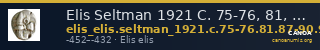 Elis Seltman 1921 C. 75-76, 81, 87-90, 93-95, 123-124, Pl. VIII.13 — CANOA