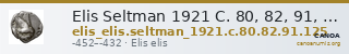 Elis Seltman 1921 C. 80, 82, 91, 125 — CANOA