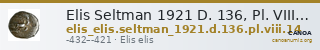 Elis Seltman 1921 D. 136, Pl. VIII.14 — CANOA