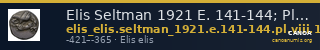 Elis Seltman 1921 E. 141-144; Pl. VIII.15-16 — CANOA