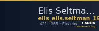 Elis Seltman 1921 E. 161 — CANOA