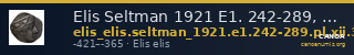 Elis Seltman 1921 E1. 242-289, Pl. XII.3-5 — CANOA