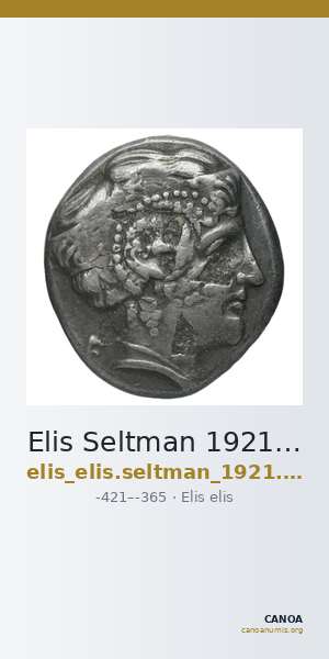 Elis Seltman 1921 E2. 290-294, 301-304, Pl. XII.-9 — CANOA