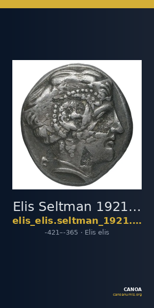 Elis Seltman 1921 E2. 290-294, 301-304, Pl. XII.-9 — CANOA
