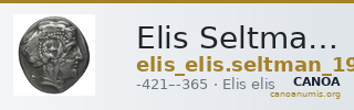 Elis Seltman 1921 E2. 290-294, 301-304, Pl. XII.-9 — CANOA