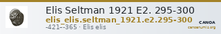 Elis Seltman 1921 E2. 295-300 — CANOA