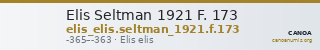 Elis Seltman 1921 F. 173 — CANOA