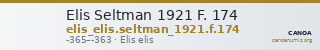 Elis Seltman 1921 F. 174 — CANOA