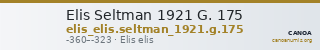 Elis Seltman 1921 G. 175 — CANOA