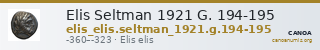 Elis Seltman 1921 G. 194-195 — CANOA