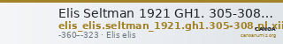 Elis Seltman 1921 GH1. 305-308, Pl. XII.11 — CANOA