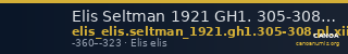 Elis Seltman 1921 GH1. 305-308, Pl. XII.11 — CANOA