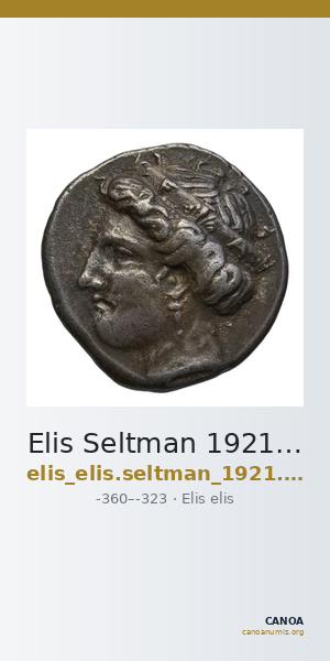 Elis Seltman 1921 GH1. 309-313, 316-327, 334, 336-340, Pl. XII.14 — CANOA