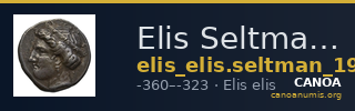 Elis Seltman 1921 GH1. 309-313, 316-327, 334, 336-340, Pl. XII.14 — CANOA
