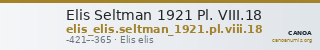 Elis Seltman 1921 Pl. VIII.18 — CANOA
