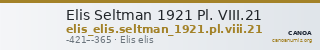 Elis Seltman 1921 Pl. VIII.21 — CANOA