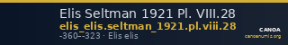 Elis Seltman 1921 Pl. VIII.28 — CANOA