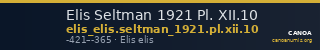 Elis Seltman 1921 Pl. XII.10 — CANOA