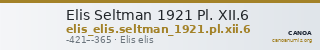 Elis Seltman 1921 Pl. XII.6 — CANOA