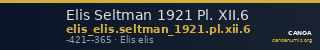 Elis Seltman 1921 Pl. XII.6 — CANOA