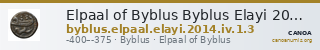 Elpaal of Byblus Byblus Elayi 2014 IV.1.3 — CANOA