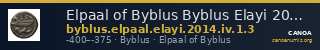 Elpaal of Byblus Byblus Elayi 2014 IV.1.3 — CANOA
