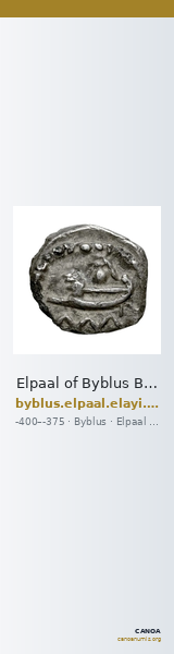 Elpaal of Byblus Byblus Elayi 2014 IV.1.4 — CANOA