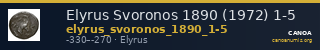 Elyrus Svoronos 1890 (1972) 1-5 — CANOA