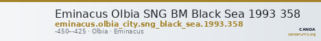 Eminacus Olbia SNG BM Black Sea 1993 358 — CANOA
