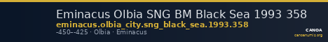 Eminacus Olbia SNG BM Black Sea 1993 358 — CANOA