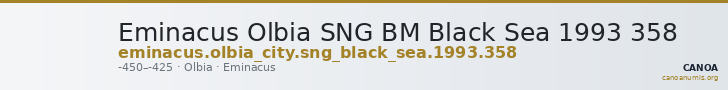 Eminacus Olbia SNG BM Black Sea 1993 358 — CANOA