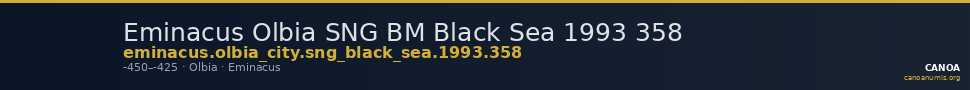 Eminacus Olbia SNG BM Black Sea 1993 358 — CANOA