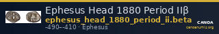 Ephesus Head 1880 Period IIβ — CANOA