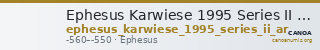 Ephesus Karwiese 1995 Series II silver — CANOA