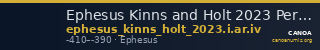 Ephesus Kinns and Holt 2023 Period I, AR IV — CANOA
