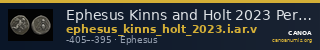 Ephesus Kinns and Holt 2023 Period I, AR V — CANOA
