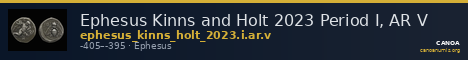 Ephesus Kinns and Holt 2023 Period I, AR V — CANOA