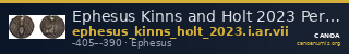Ephesus Kinns and Holt 2023 Period I, AR VII — CANOA