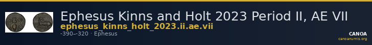 Ephesus Kinns and Holt 2023 Period II, AE VII — CANOA