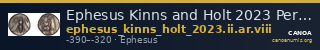 Ephesus Kinns and Holt 2023 Period II, AR VIII — CANOA