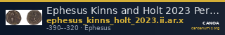 Ephesus Kinns and Holt 2023 Period II, AR X — CANOA