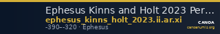 Ephesus Kinns and Holt 2023 Period II, AR XI — CANOA