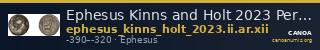 Ephesus Kinns and Holt 2023 Period II, AR XII — CANOA