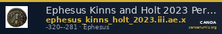 Ephesus Kinns and Holt 2023 Period III, AE X — CANOA
