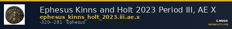 Ephesus Kinns and Holt 2023 Period III, AE X — CANOA
