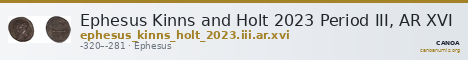 Ephesus Kinns and Holt 2023 Period III, AR XVI — CANOA