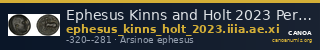 Ephesus Kinns and Holt 2023 Period IIIa, AE XI — CANOA