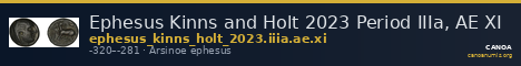 Ephesus Kinns and Holt 2023 Period IIIa, AE XI — CANOA