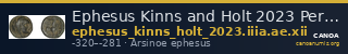 Ephesus Kinns and Holt 2023 Period IIIa, AE XII — CANOA